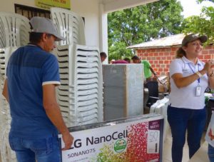 Lee más sobre el artículo Con la entrega de dotación PDET, se fortalece la Caseta Comunal de vereda 4 de julio en Arauquita