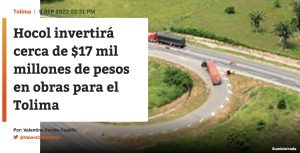 Lee más sobre el artículo Hocol invertirá cerca de $17 mil millones de pesos en obras para el Tolima